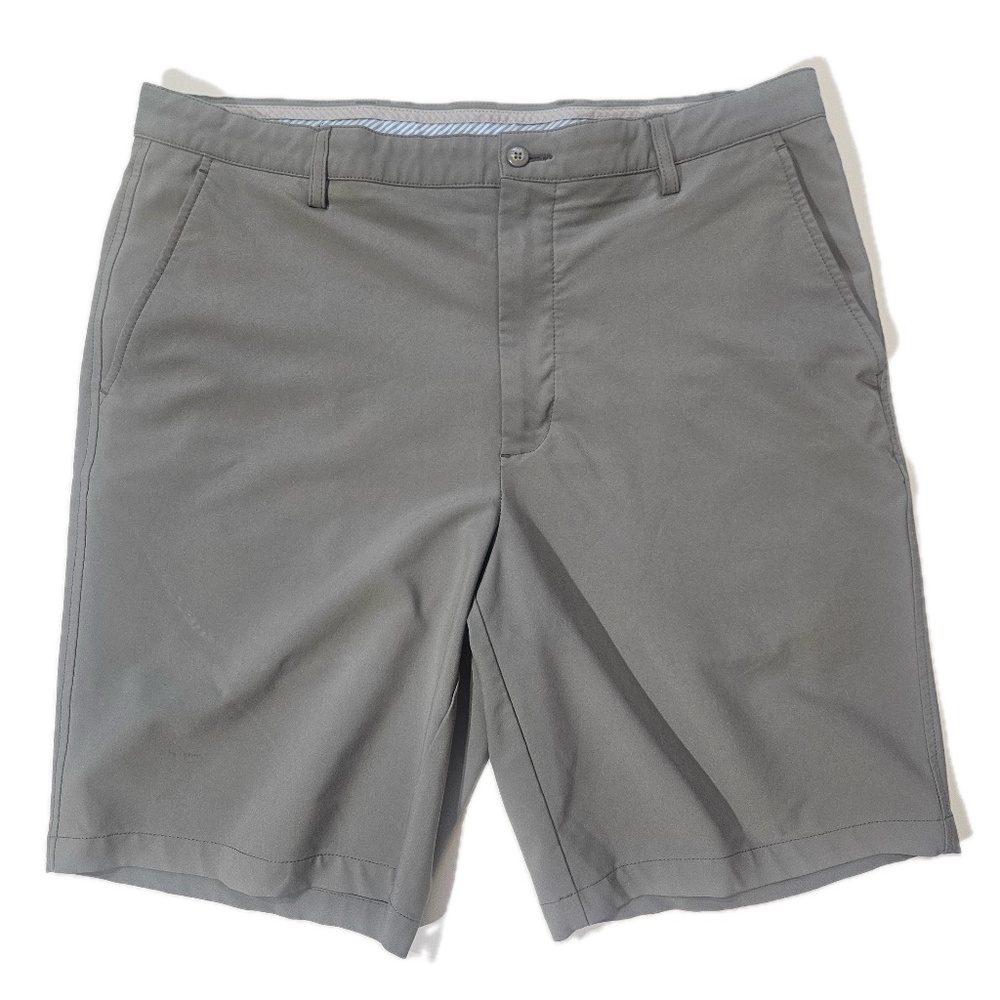 FootJoy Shorts Mens 38 Gray Golf‎ Performance Stretch Flat Front Chino Casual